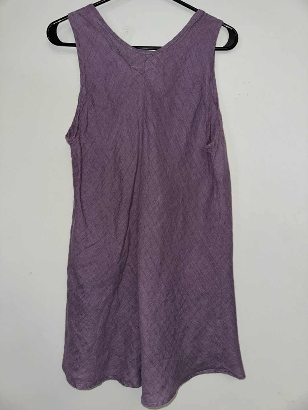 Flax Sleeveless Linen Tank in Dusty Mauve, Large - Picture 3 of 3